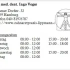 Unternehmen 1 Bild DR. MED. DENT. INGO VOGES Ärzte am Hamburg HH