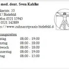 Unternehmen 1 Bild DR. MED. DENT. SVEN KAHLKE Ärzte am Bielefeld NW