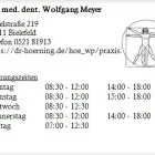 Unternehmen 1 Bild DR. MED. DENT. WOLFGANG MEYER Ärzte am Bielefeld NW