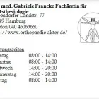 Unternehmen 1 Bild DR. MED. GABRIELE FRANCKE FACHÄRZTIN FÜR ANÄSTHESIOLOGIE Ärzte am Hamburg HH