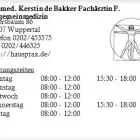 Unternehmen 1 Bild DR.MED. KERSTIN DE BAKKER FACHÄRZTIN F. ALLGEMEINMEDIZIN Ärzte am Wuppertal NW