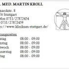 Unternehmen 1 Bild DR. MED. MARTIN KROLL Ärzte am Stuttgart BW