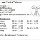 Unternehmen 1 Bild DR. MED. PATRICK THILMANN Ärzte am Mannheim BW
