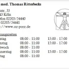 Unternehmen 1 Bild DR. MED. THOMAS RITTERBECKS Ärzte am Köln NW