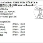 Unternehmen 1 Bild DR. STEFAN BÖHR ZENTRUM FÜR FUß & SPRUNGGELENK WWW.ORTHO-PEDE.DE Ärzte am Berlin BE