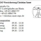 Unternehmen 1 Bild ERGO VERSICHERUNG CHRISTIAN SAUER Versicherung am Ludwigshafen RP