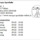 Unternehmen 1 Bild EUROPA APOTHEKE Gesundheitsdienste am Velbert NW