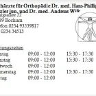 Unternehmen 1 Bild FACHÄRZTE FÜR ORTHOPÄDIE DR. MED. HANS-PHILLIP HITZLER JUN. UND DR. MED. ANDREAS WILK Ärzte am Bochum NW
