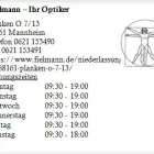 Unternehmen 1 Bild FIELMANN – IHR OPTIKER Optiker am Mannheim BW