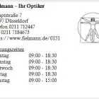 Unternehmen 1 Bild FIELMANN - IHR OPTIKER Optiker am Düsseldorf NRW