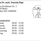 Unternehmen 1 Bild FRAU DR. MED. DANIELA PAPE Ärzte am Berlin BE