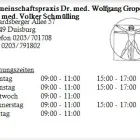 Unternehmen 1 Bild GEMEINSCHAFTSPRAXIS DR. MED. WOLFGANG GROPE UND DR. MED. VOLKER SCHMÜLLING Ärzte am Duisburg NW