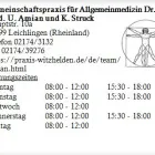 Unternehmen 1 Bild GEMEINSCHAFTSPRAXIS FÜR ALLGEMEINMEDIZIN DR. MED. U. AMIAN UND K. STRUCK Ärzte am Leichlingen (Rheinland) NW