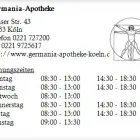 Unternehmen 1 Bild GERMANIA-APOTHEKE Gesundheitsdienste am Köln NW