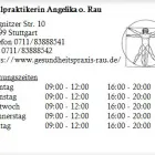 Unternehmen 1 Bild HEILPRAKTIKERIN ANGELIKA O. RAU Ärzte am Stuttgart BW