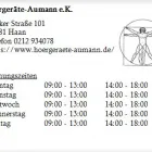 Unternehmen 1 Bild HÖRGERÄTE-AUMANN E.K. Hörgeräteakustiker am Haan NW