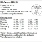 Unternehmen 1 Bild HÖRPARTNER, BERLIN Hörgeräteakustiker am Berlin BE