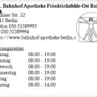 Unternehmen 1 Bild INH. BAHNHOF APOTHEKE FRIEDRICHSFELDE-OST ROLAND FALK Gesundheitsdienste am Berlin BE