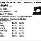 Unternehmen 1 Bild KLEIDUNG FÜR MANN + FRAU C. BORCHERT, K. EISENBERG U. U. WINKEL Textil, Bekleidung Einzelhandel am Köln NW