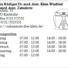 Unternehmen 1 Bild KLEIN RÜDIGER DR.MED.DENT. KLEIN WINFRIED DR.MED.DENT. ZAHNÄRZTE Ärzte am Karlsruhe BW