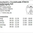 Unternehmen 1 Bild KLEINSCHMIDT U. GESCHÄFTSSTELLE ZÜRICH VERSICHERUNGEN AXEL Werbung am Lüdenscheid NW