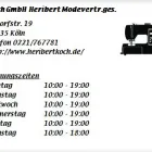 Unternehmen 1 Bild KOCH GMBH HERIBERT MODEVERTR.GES. Textil, Bekleidung Einzelhandel am Köln NW