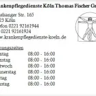 Unternehmen 1 Bild KRANKENPFLEGEDIENSTE KÖLN THOMAS FISCHER GMBH Gesundheitsdienste am Köln NW