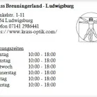 Unternehmen 1 Bild KRASS BREUNINGERLAND - LUDWIGSBURG Optiker am Ludwigsburg BW