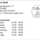 Unternehmen 1 Bild KRASS OPTIK Optiker am Köln NW