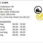 Unternehmen 1 Bild KTG GMBH Bahn & Post am Duisburg NW