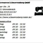 Unternehmen 1 Bild LEDERWAREN SCHNORRENBERG GMBH Textil, Bekleidung Einzelhandel am Grevenbroich NW