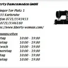 Unternehmen 1 Bild LIBERTY DAMENMODEN GMBH Textil, Bekleidung Einzelhandel am Karlsruhe BW