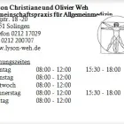 Unternehmen 1 Bild LYSON CHRISTIANE UND OLIVIER WEH GEMEINSCHAFTSPRAXIS FÜR ALLGEMEINMEDIZIN Ärzte am Solingen NW