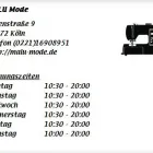 Unternehmen 1 Bild MALU MODE Textil, Bekleidung Einzelhandel am Köln NW
