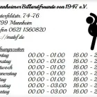 Unternehmen 1 Bild MANNHEIMER BILLARDFREUNDE VON 1947 E.V. Unterhaltung am Mannheim BW
