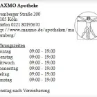 Unternehmen 1 Bild MAXMO APOTHEKE Gesundheitsdienste am Köln NW