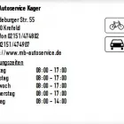 Unternehmen 1 Bild MB AUTOSERVICE KAGER Werkstätten (Pkw) am Krefeld NW