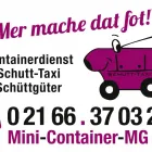 Unternehmen 1 Bild MINI-CONTAINER-MG Transportunternehmen, Fuhrunternehmen am Mönchengladbach NW
