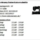 Unternehmen 1 Bild MISS MEANY/SALON KAISERSCHNITTE Textil, Bekleidung Einzelhandel am Köln NW
