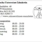 Unternehmen 1 Bild MONIKA UNTERREINER ZAHNÄRZTIN Ärzte am Mannheim BW