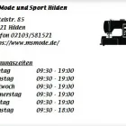 Unternehmen 1 Bild MS MODE UND SPORT HILDEN Textil, Bekleidung Einzelhandel am Hilden NW