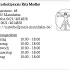 Unternehmen 1 Bild NATURHEILPRAXIS RITA MODLER Ärzte am Mannheim BW
