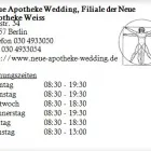 Unternehmen 1 Bild NEUE APOTHEKE WEDDING, FILIALE DER NEUE APOTHEKE WEISS Gesundheitsdienste am Berlin BE
