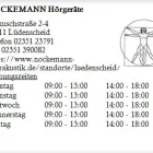 Unternehmen 1 Bild NOCKEMANN HÖRGERÄTE Hörgeräteakustiker am Lüdenscheid NW