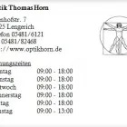 Unternehmen 1 Bild OPTIK THOMAS HORN Optiker am Lengerich NW