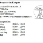 Unternehmen 1 Bild ORTHOPÄDIE IM EASTGATE Ärzte am Berlin BE