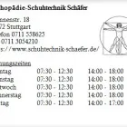 Unternehmen 1 Bild ORTHOPÄDIE-SCHUHTECHNIK SCHÄFER Orthopädische Schuhmachereien am Stuttgart BW
