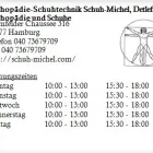 Unternehmen 1 Bild ORTHOPÄDIE-SCHUHTECHNIK SCHUH-MICHEL, DETLEF ORTHOPÄDIE UND SCHUHE Orthopädische Schuhmachereien am Hamburg HH