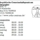 Unternehmen 1 Bild ORTHOPÄDISCHE GEMEINSCHAFTSPRAXIS AM LUDWIGSPLATZ Ärzte am Karlsruhe BW