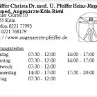 Unternehmen 1 Bild PFEIFFER CHRISTA DR.MED. U. PFEIFFER HEINZ-JÜRGEN DR.MED. AUGENÄRZTE KÖLN-RIEHL Ärzte am Köln NW